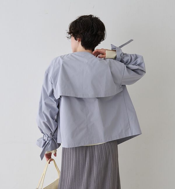 Rouge vif「【撥水・防花粉加工】【一部店舗限定】キャンディスリーブショートトレンチコート」|トレンチコート|