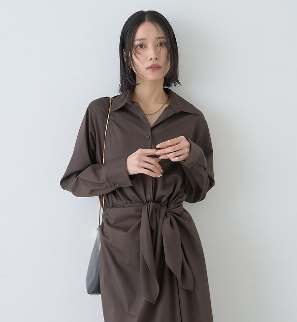 Rouge vif「ドレープウエストリボンワンピース」|ワンピース|