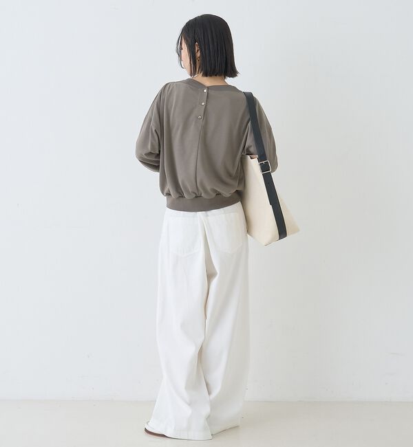 Rouge vif「ポリスパンパフスリーブイージーカットプルオーバー/吸水速乾」|Tシャツ・カットソー|