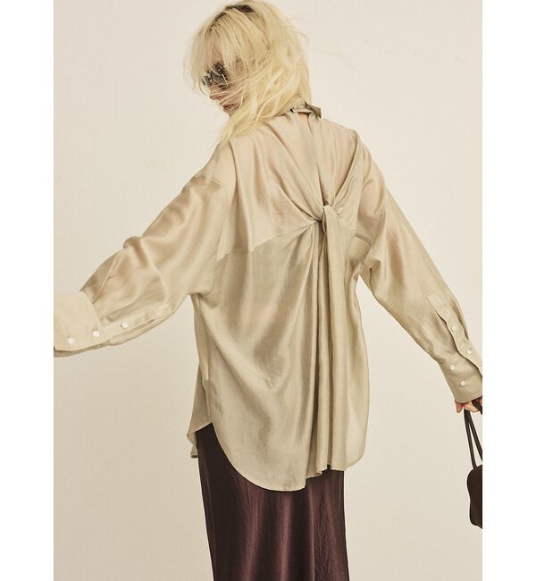 Rouge vif「【2026SS新作】【人気追加】バックツイストシャツ」|シャツ・ブラウス|