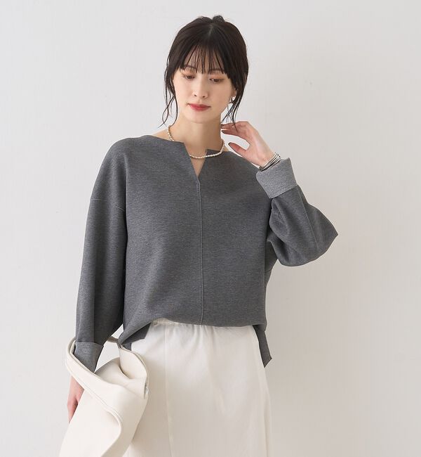 Rouge vif「ダブルフェイスプルオーバーブラウス」|シャツ・ブラウス|