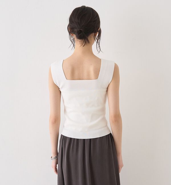 Rouge vif「テンセルコットン総針スクエアネックニットタンク」|キャミソール|
