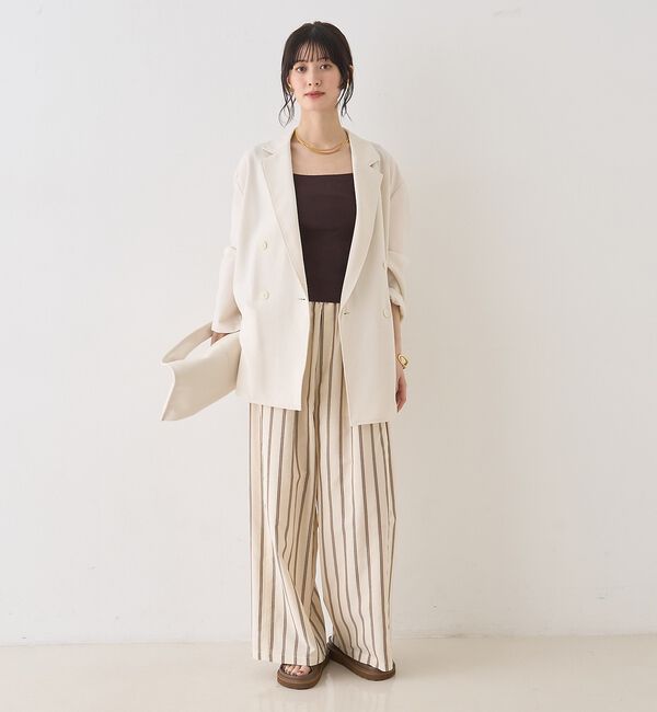 Rouge vif「ストライプイージーパンツ/ウエストゴム」|その他|