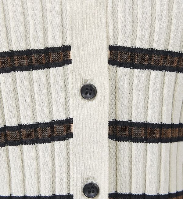 Rouge vif「リブドルマンス襟付きニットカーディガン/プルオーバー【予約】」|ニット・セーター|