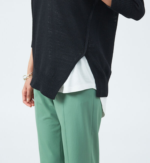 qualite「レイヤードVネックアシメニット」|ニット・セーター|