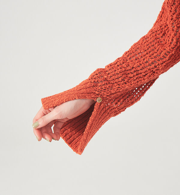 qualite「スラブメッシュニット」|ニット・セーター|