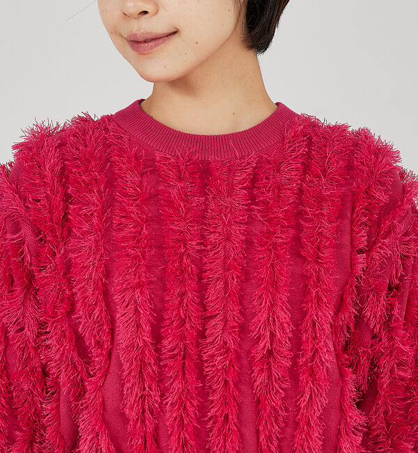 qualite「フリンジニットプルオーバー」|ニット・セーター|