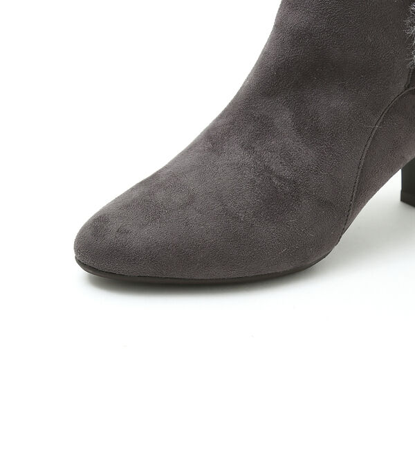 AU BANNISTER「【スノーソール/2WAY】折り返しボアヒールブーツ」|ショートブーツ|