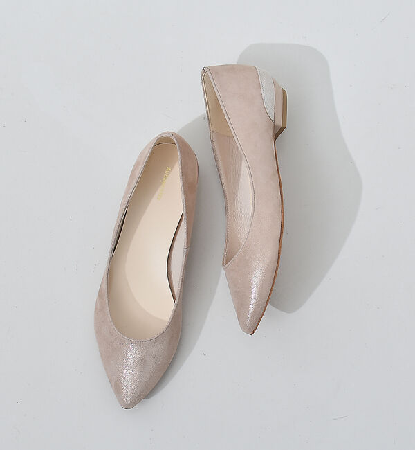 AU BANNISTER「【累計10万足突破！】ボロネーゼカッターパンプス」|パンプス|ピンクゴールド