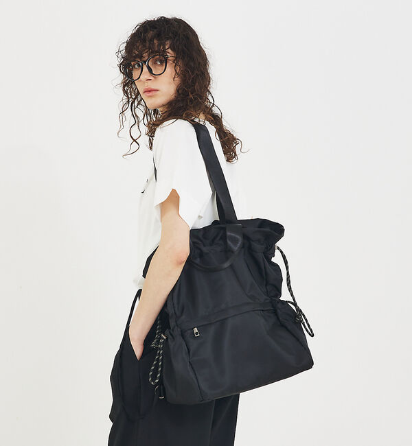 LOWELL things「【新色追加】●SOUER/3WAYリュックトート」|リュック|ブラック