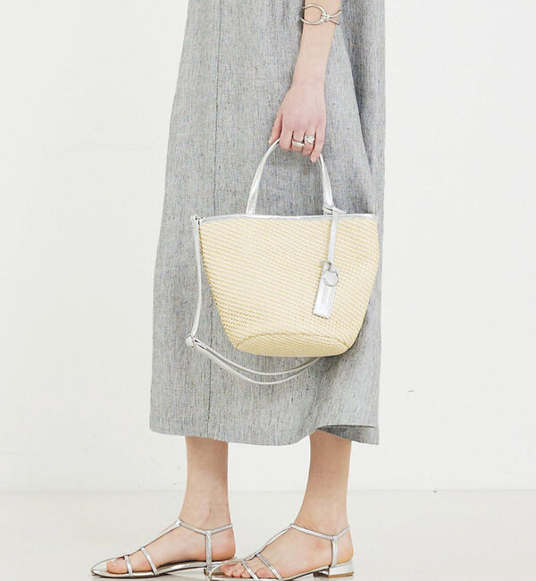 LOWELL things「●SOEUR/カゴバケツトート」|かごバッグ|シルバー