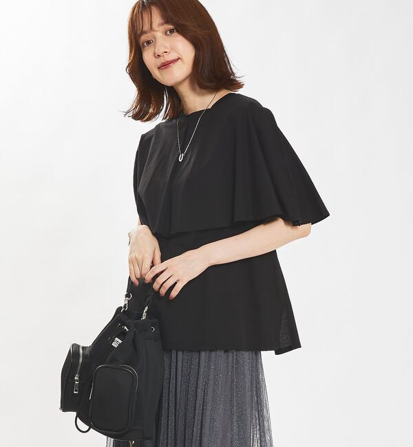 abahouse mavie「シルケットマルチWAYケーププルオーバー」|Tシャツ・カットソー|