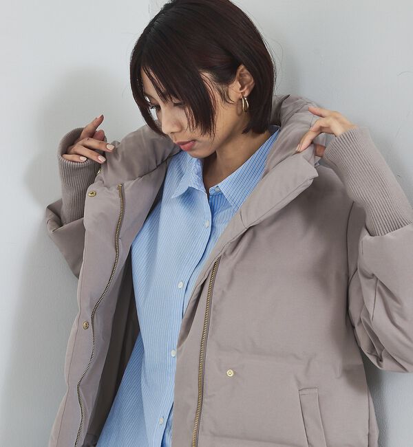 abahouse mavie「【WEB Domani掲載】袖リブシームレススタンドダウン/ロングセラー/定番/」|ダウン|