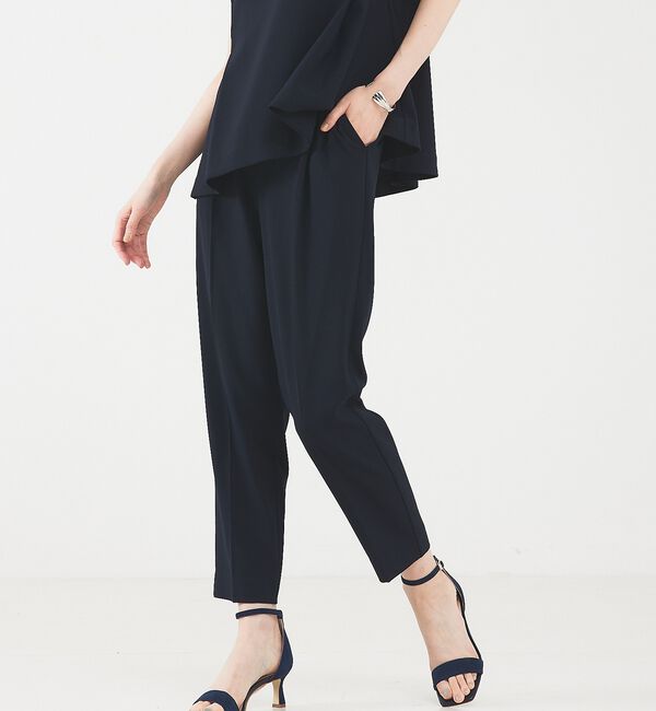 abahouse mavie「【エニデイカセット】タックテーパードパンツ」|スラックス|