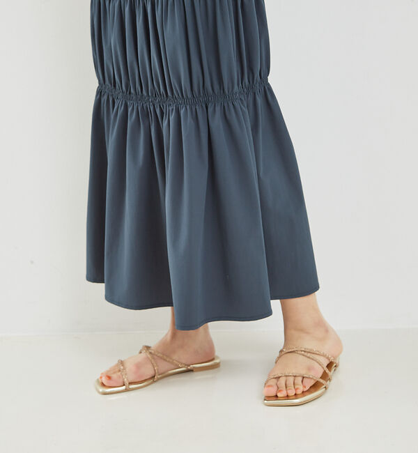 abahouse mavie「シャーリングスカート」|スカート|