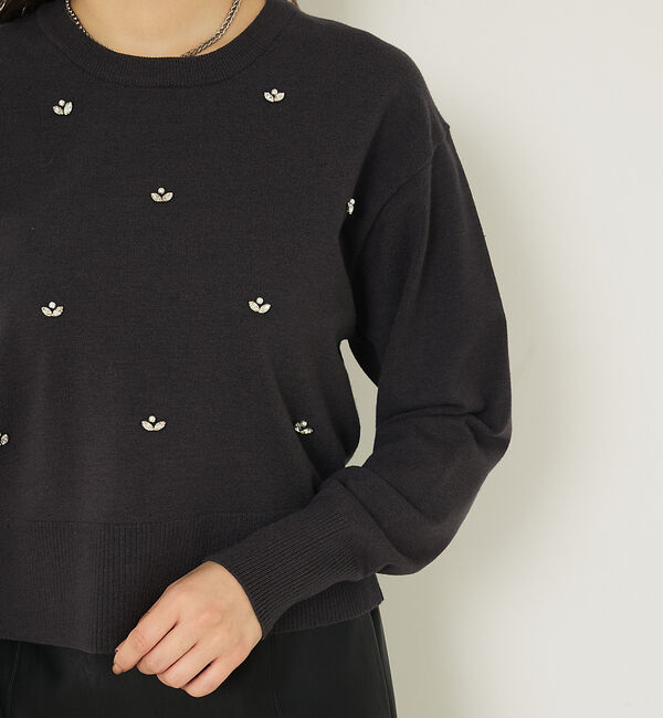 abahouse mavie「ビジューニット」|ニット・セーター|