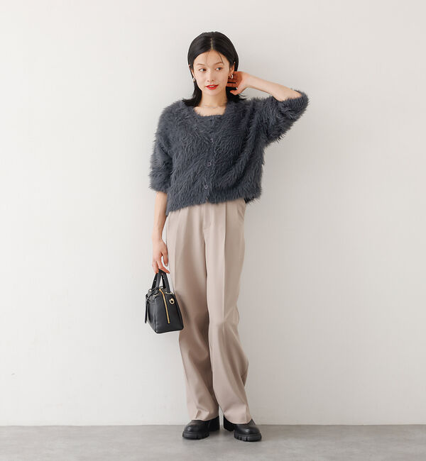 abahouse mavie「【２点セット】シャギーニットアンサンブル」|ニット・セーター|