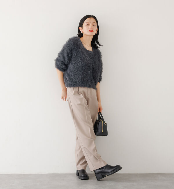 abahouse mavie「【２点セット】シャギーニットアンサンブル」|ニット・セーター|