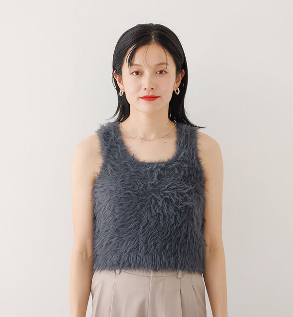 abahouse mavie「【２点セット】シャギーニットアンサンブル」|ニット・セーター|