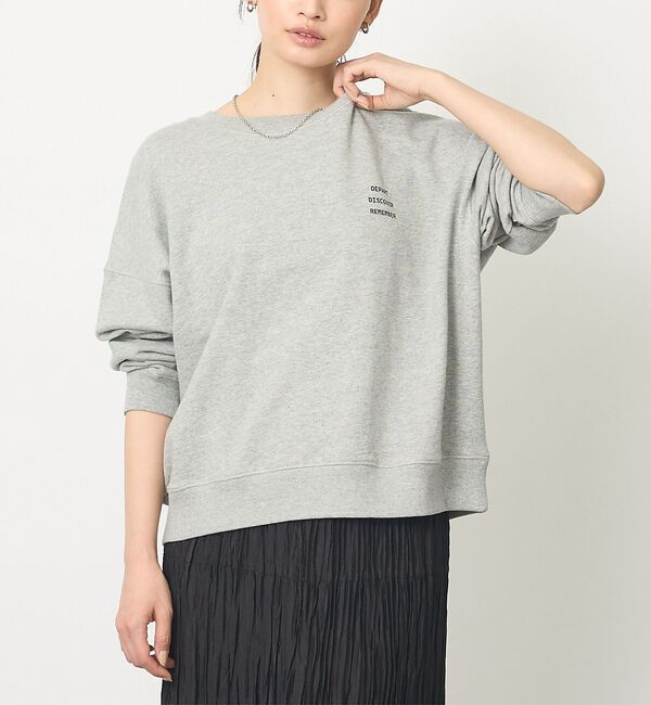 abahouse mavie「【軽やか素材】ロゴスウェット」|スウェット・ジャージ|グレー