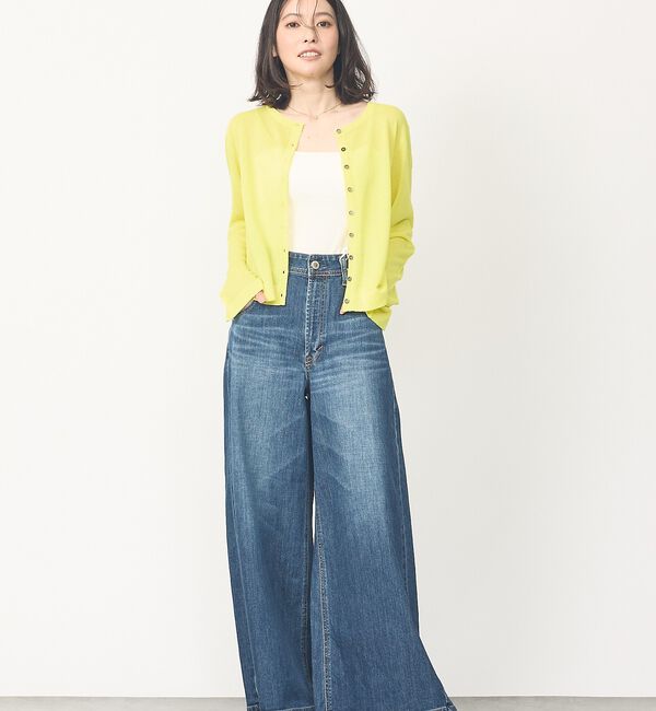 abahouse mavie「【さりげないラメ】シアーカーディガン【予約】」|カーディガン|