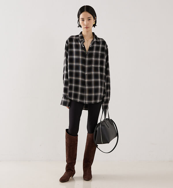 The Store by C' 「【REMI RELIEF】【別注】レーヨンツイルチェックシャツ」|シャツ・ブラウス|