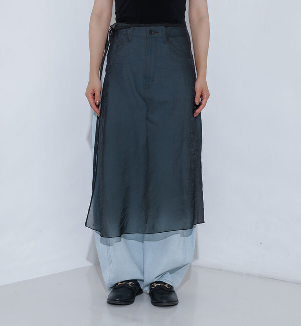 NOMINE「シアー ラップ  スカート」|スカート|