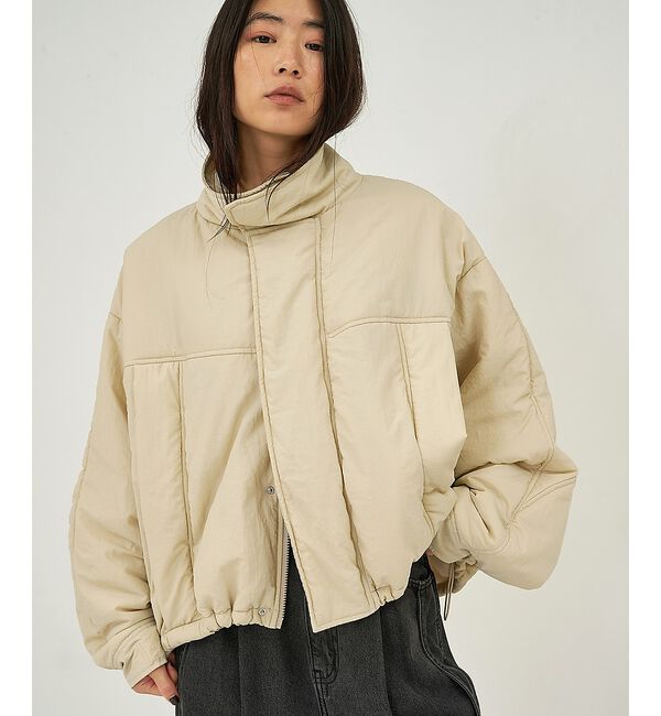 NOMINE「ショート モンスターパーカー」|ダウン|アイボリー