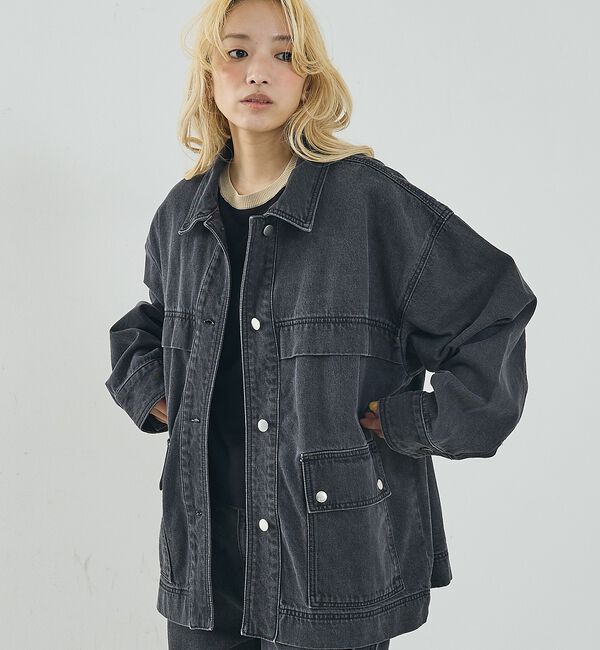 NOMINE「【セットアップ対応】オーバーサイズ デニム ジャケット / カバーオール」|その他|