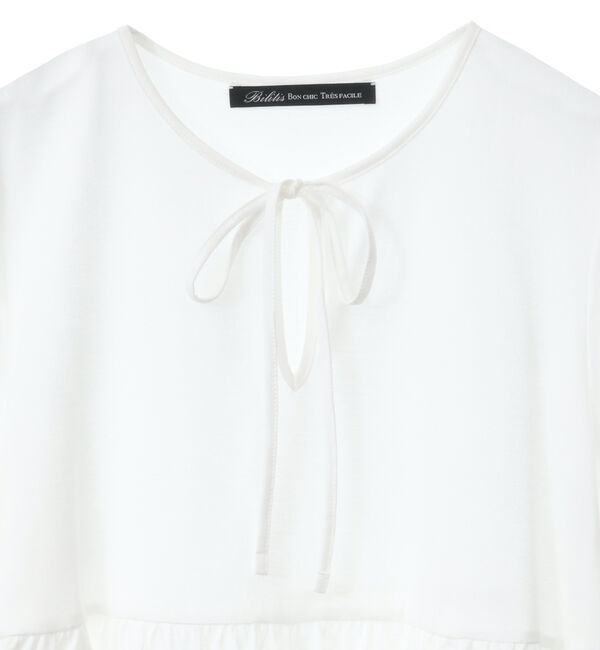 TIARA「【Bilitis dix-sept ans/ビリティス・ディセッタン】ペプラムカットソー」|Tシャツ・カットソー|