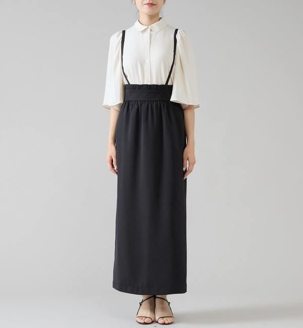 TIARA「ハイウエストジャンスカ」|スカート|ブラック