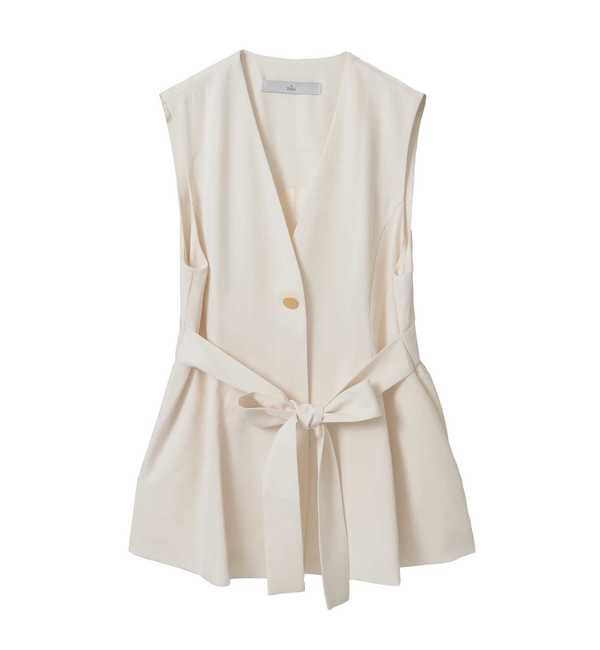 TIARA「リボンアクセントジレ」|シャツ・ブラウス|