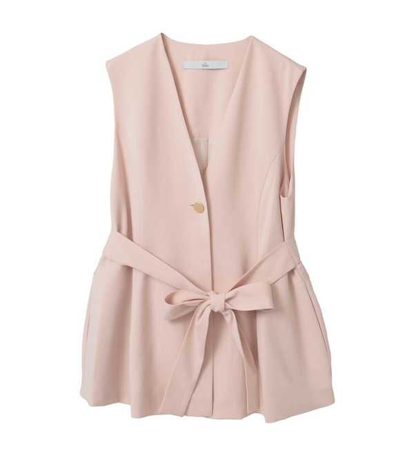 TIARA「リボンアクセントジレ」|シャツ・ブラウス|