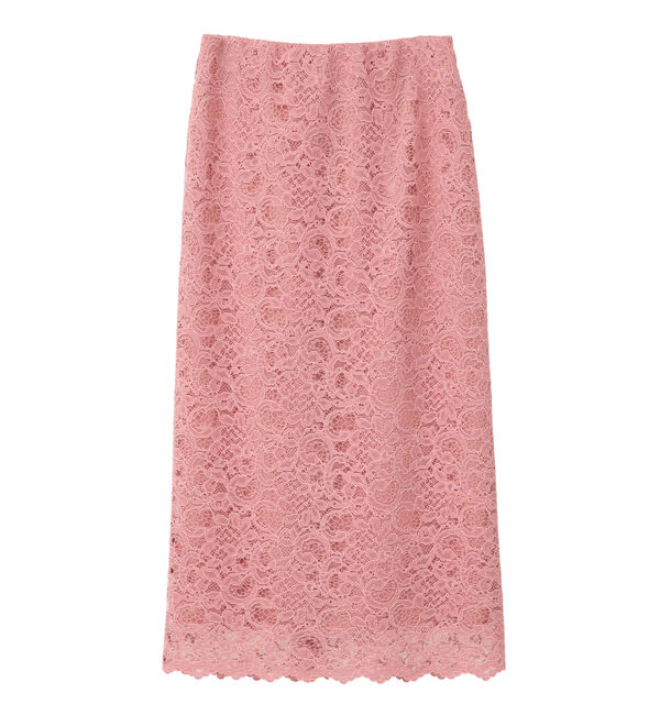 TIARA「Iラインレースタイトスカート」|スカート|ピンク