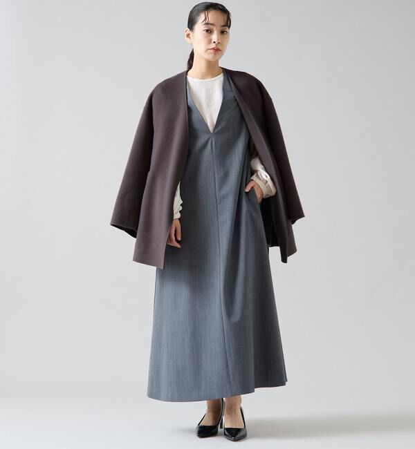 TIARA「ノーカラービッグコート」|その他|