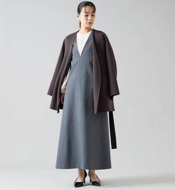 TIARA「ノーカラービッグコート」|その他|