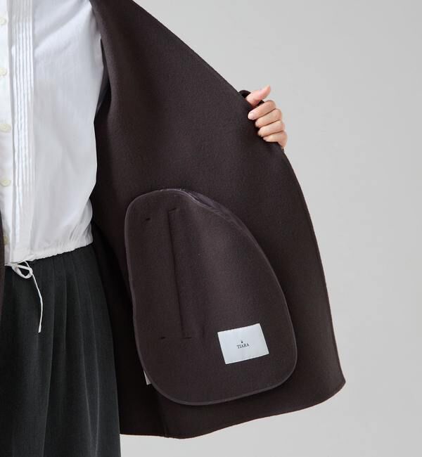 TIARA「ノーカラービッグコート」|その他|