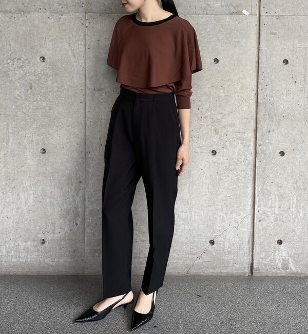 TIARA「Vネックケープニット」|ニット・セーター|