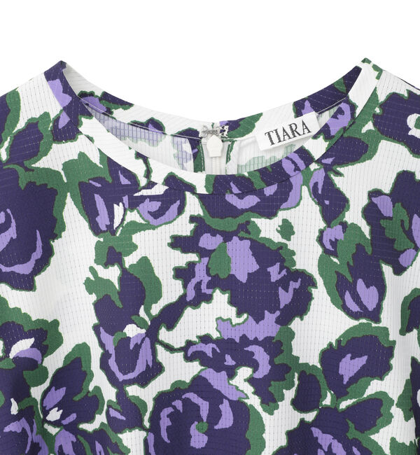 TIARA「オールドローズプリントリボンワンピース」|ワンピース|