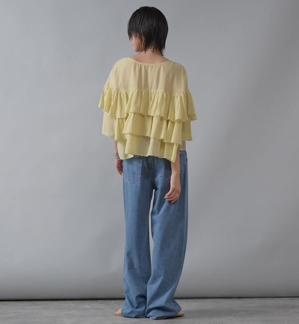 Liesse「【インド生産】ティアードフリルブラウス」|シャツ・ブラウス|