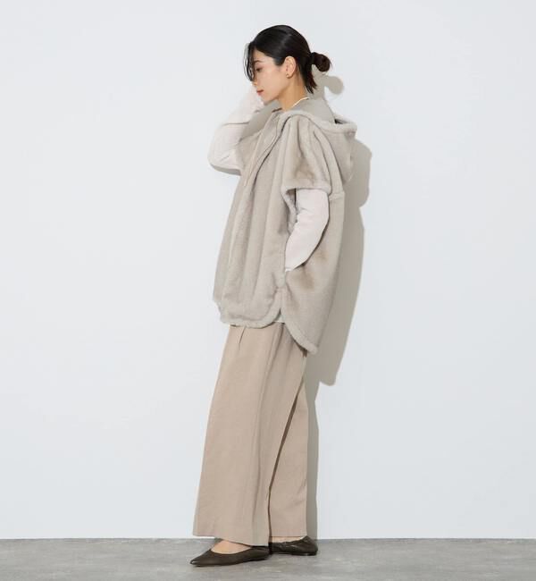 Liesse「フェイクミンクファーオーバーベスト」|ベスト・ジレ|