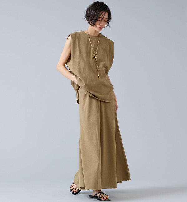 Liesse「【定番】カットソーフレアスカート」|スカート|