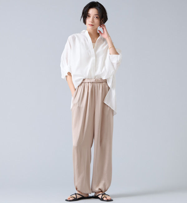 Liesse「オーガニックコットンワイドシャツ」|シャツ・ブラウス|