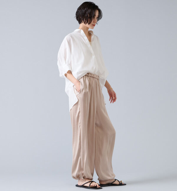 Liesse「オーガニックコットンワイドシャツ」|シャツ・ブラウス|