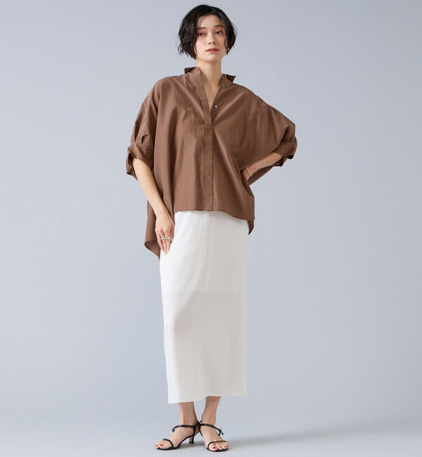 Liesse「オーガニックコットンワイドシャツ」|シャツ・ブラウス|