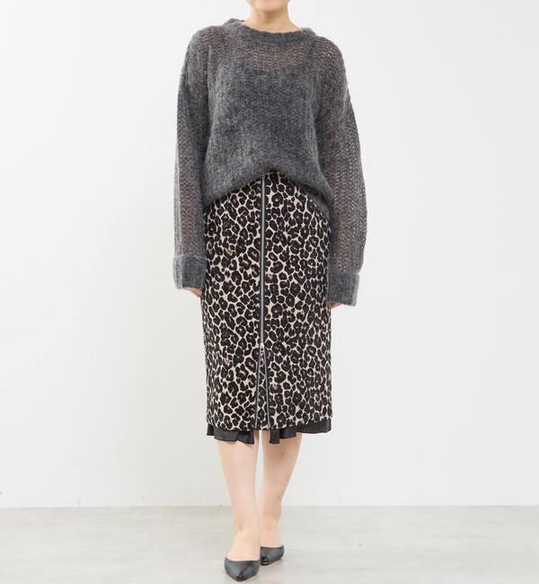 Soffitto「ローゲージシアーモヘヤ混ニットプルオーバー」|ニット・セーター|