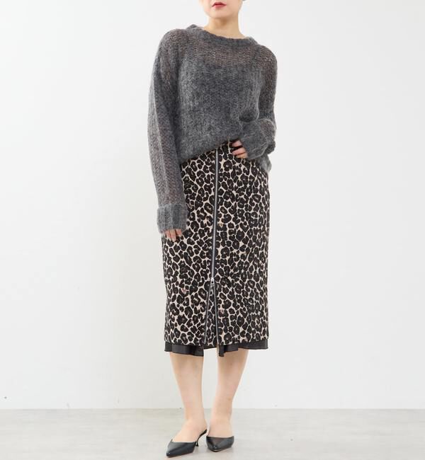 Soffitto「ローゲージシアーモヘヤ混ニットプルオーバー」|ニット・セーター|