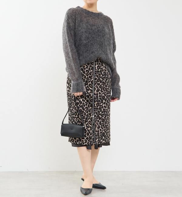 Soffitto「ローゲージシアーモヘヤ混ニットプルオーバー」|ニット・セーター|