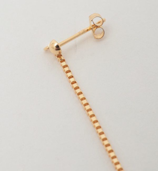 SOFFITTO「【Rudbeckia/ルドベキア】Chain long pierce (片耳)」|ピアス|