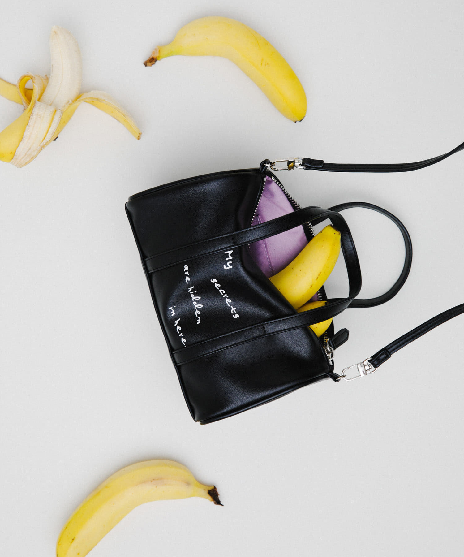 RODE SKO「Pas De DANSE　Letter Boston mini」|ボストンバッグ|ブラック